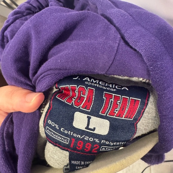 Purple and Grey heavyweight UNI panthers sweatshirt - Picture 3 of 5